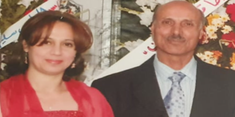 Photograph of Reem Malouf with her father
